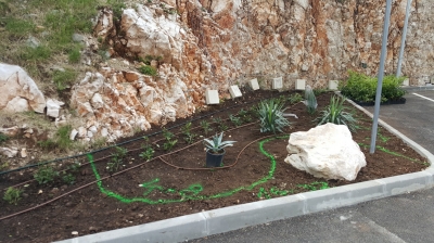 priprema za sadnju i razastiranje drobljenaca